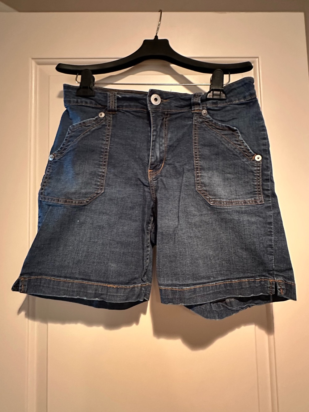 Jag Casual Denim Shorts in Medium Blue